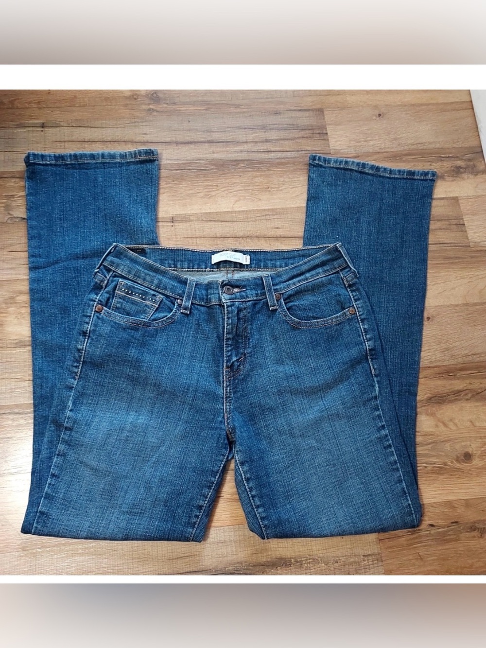 Levi's 515 2010 Classic Bootcut jeans med rise med wash Sz 8 retro boho Y2K